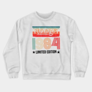 Vintage 1984 Limited Edition - 39th Birthday Vintage Design Crewneck Sweatshirt